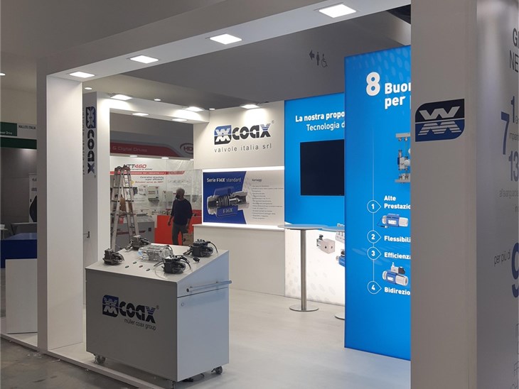 GruppoVedi allestimento stand fiere negozi uffici arredamento Coax Valvole Italia Mec Spe Bologna nov_21 (2)