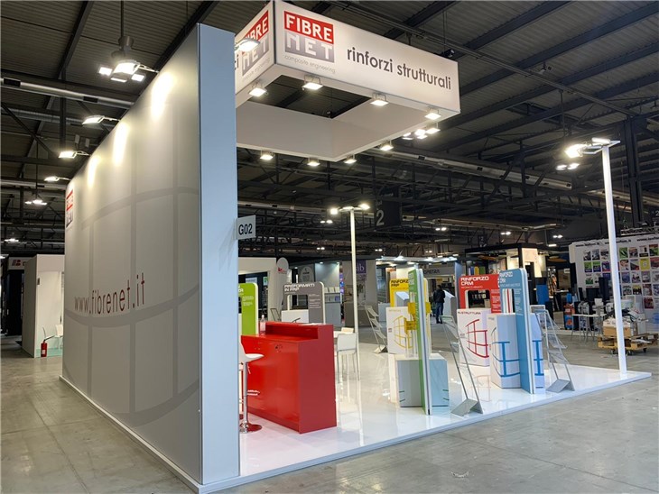 GruppoVedi allestimento stand fiere negozi uffici arredamento Fibre Net Made Expo Rho nov_21 (4)